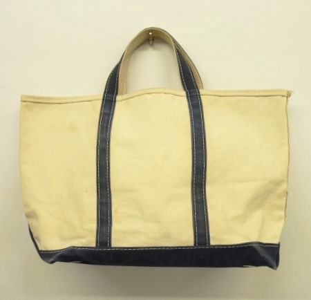 画像: 80'S LL Bean 2色タグ キャンバス トートバッグ ネイビー/オフホワイト USA製 (VINTAGE) 「Bag」入荷しました。