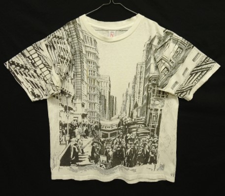 画像: 90'S NEW NOW シングルステッチ 全面プリント 半袖 Tシャツ ホワイト USA製 (VINTAGE) 「T-Shirt」入荷しました。