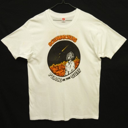 画像: 80'S SCUDWATCHERS シングルステッチ 両面染み込みプリント 半袖 Tシャツ ホワイト USA製 (VINTAGE) 「T-Shirt」入荷しました。