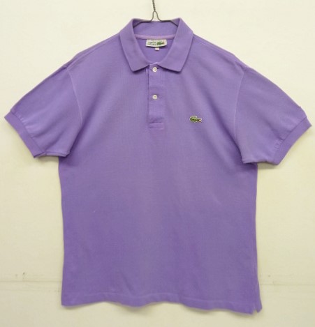 画像: 70'S CHEMISE LACOSTE ポロシャツ ライラック フランス製 (VINTAGE) 「S/S Polo」入荷しました。