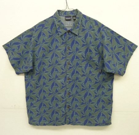 画像: 90'S PATAGONIA コットン 半袖 ボックスシャツ 総柄 (VINTAGE) 「S/S Shirt」入荷しました。