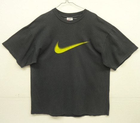 画像: 90'S NIKE ロゴプリント 半袖 Tシャツ フェードブラック (VINTAGE) 「T-Shirt」入荷しました。