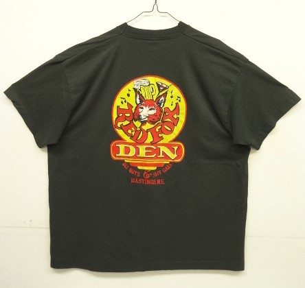 画像: 90'S RED FOX シングルステッチ 両面プリント 半袖 Tシャツ フェードブラック USA製 (VINTAGE) 「T-Shirt」入荷しました。