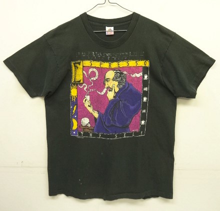 画像: 90'S FABRIC ART "SHAKESPEARE ESPRESSO" シングルステッチ Tシャツ ブラック USA製 (VINTAGE) 「T-Shirt」入荷しました。