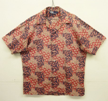 画像: 90'S RALPH LAUREN コットン 半袖 オープンカラーシャツ 総柄 (VINTAGE) 「S/S Shirt」入荷しました。