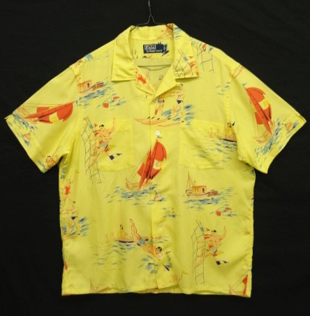 画像: 90'S RALPH LAUREN ビスコース 半袖 オープンカラー アロハシャツ イエローベース (VINTAGE) 「S/S Shirt」入荷しました。