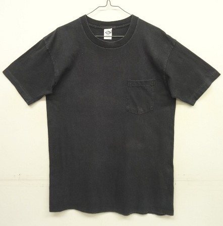 画像: 90'S TOWNCRAFT コットン100% シングルステッチ 耳付きポケット 半袖 Tシャツ ブラック USA製 (VINTAGE) 「T-Shirt」入荷しました。