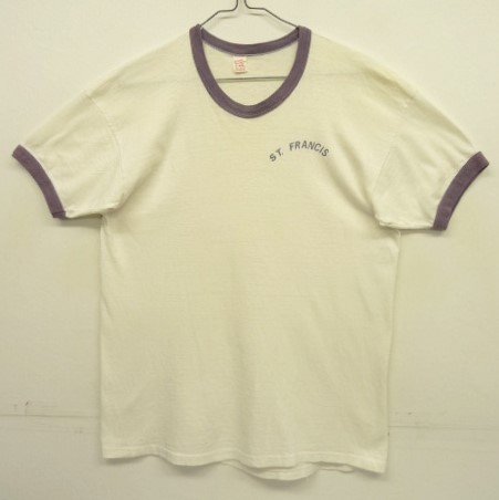 画像: 60'S RUSSELL SOUTHERN CO シングルステッチ 染み込みプリント 半袖 リンガーTシャツ ホワイト (VINTAGE) 「T-Shirt」入荷しました。