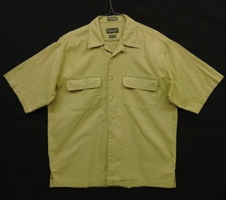 画像: VAN HEUSEN リネン/コットン 半袖 オープンカラーシャツ タン (USED) 「S/S Shirt」入荷しました。