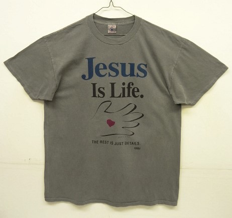 画像: 90'S MESSIAH'S MESSENGERS シングルステッチ Tシャツ ピグメント加工 ダークグレー (VINTAGE) 「T-Shirt」入荷しました。