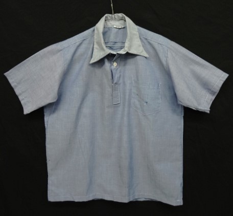 画像: 70'S STATE PRISON シャンブレー ステンシル入り プリズナーシャツ ツートンカラー (DEADSTOCK) 「S/S Shirt」入荷しました。