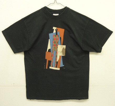 画像: 90'S PABLO PICASSO "HARLEQUIN 1915 " オフィシャル Tシャツ ブラック (VINTAGE) 「T-Shirt」入荷しました。