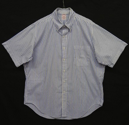 画像: 90'S BROOKS BROTHERS ポプリン 半袖 BDシャツ ストライプ USA製 (VINTAGE) 「S/S Shirt」入荷しました。