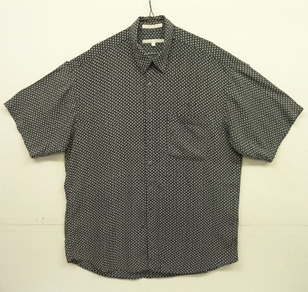 画像: 90'S PERRY ELLIS レーヨン100% 半袖 シャツ ブラックベース/総柄 (VINTAGE) 「S/S Shirt」入荷しました。