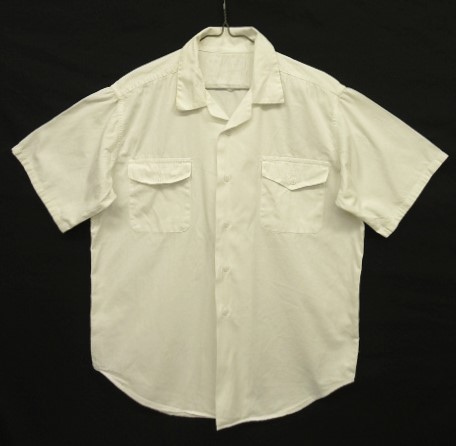 画像: 60'S アメリカ軍 US NAVY コットン 半袖 オープンカラーシャツ ホワイト (VINTAGE) 「S/S Shirt」入荷しました。