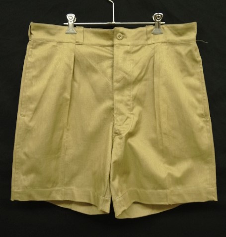 画像: 50'S フランス軍 M52 プリーツ入り チノショーツ ベージュ (DEADSTOCK) 「Shorts」入荷しました。