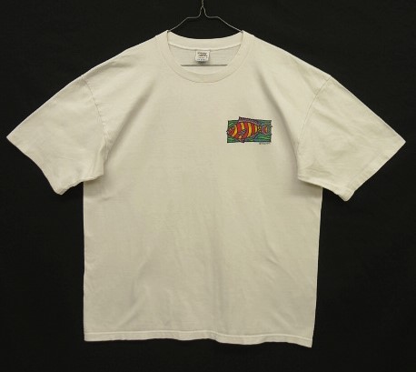 画像: 90'S CRAZY SHIRT "KAUAI" シングルステッチ 染み込みプリント 半袖 Tシャツ ホワイト USA製 (VINTAGE) 「T-Shirt」入荷しました。