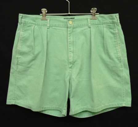 画像: 90'S RALPH LAUREN ツープリーツ ダブルステッチ チノショーツ ミントグリーン USA製 (VINTAGE) 「Shorts」入荷しました。