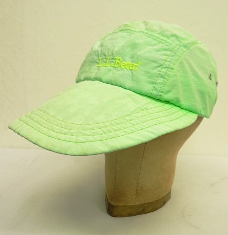 画像: 80'S LL Bean 5パネル ナイロンキャップ ネオングリーン USA製 (VINTAGE) 「Cap」入荷しました。