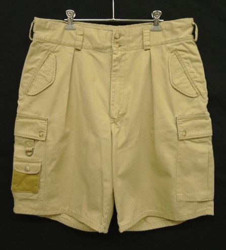 画像: 90'S RALPH LAUREN ワンプリーツ カーゴショーツ ベージュ USA製 (VINTAGE) 「Shorts」入荷しました。