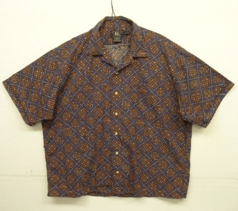 画像: 90'S RRL 初期 三ツ星タグ コットン 半袖 オープンカラーシャツ 総柄 (VINTAGE) 「S/S Shirt」入荷しました。