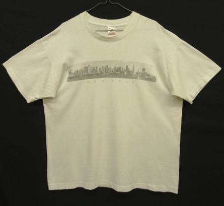 画像: 90'S C.MESSINA "NEW YORK" シングルステッチ 半袖 Tシャツ ホワイト USA製 (VINTAGE) 「T-SHirt」入荷しました。