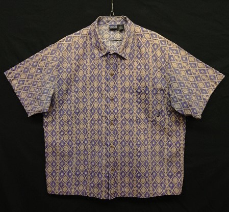 画像: 90'S PATAGONIA オーガニックコットン 半袖 ボックスシャツ パープルベース/総柄 (VINTAGE) 「S/S Shirt」入荷しました。