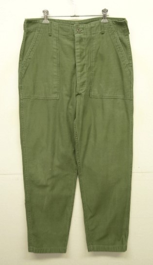 画像: 70'S アメリカ軍 US ARMY "OG107" コットンサテン ベイカーパンツ W36L33 (VINTAGE) 「Bottoms」入荷しました。