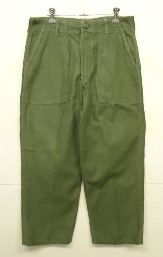 画像: 60'S アメリカ軍 US ARMY "OG107" コットンサテン ベイカーパンツ W34L29 (VINTAGE) 「Bottoms」入荷しました。