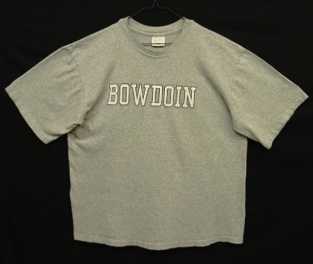 画像: 90'S THE COTTON EXCHANGE "BOWDOIN" シングルステッチ Tシャツ ヘザーグレー USA製 (VINTAGE) 「T-Shirt」入荷しました。