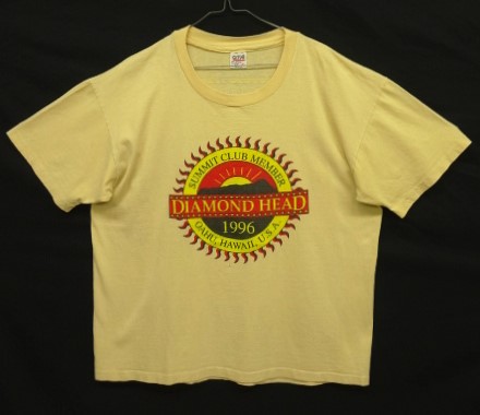 画像: 90'S DIAMOND HEAD 1996 シングルステッチ 両面プリント 半袖 Tシャツ レモンイエロー USA製 (VINTAGE) 「T-Shirt」入荷しました。