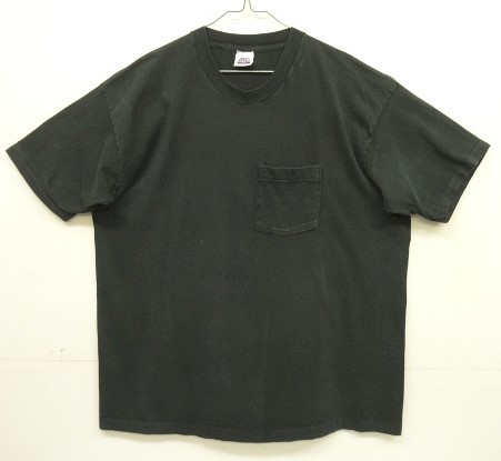 画像: 90'S BVD コットン100% シングルステッチ 耳付きポケット 半袖 Tシャツ ブラック USA製 (VINTAGE) 「T-Shirt」入荷しました。