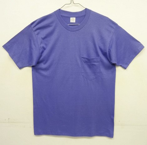 画像: 90'S 5050 コットン/ポリ シングルステッチ 耳付きポケット 半袖 Tシャツ ブルー USA製 (DEADSTOCK) 「T-Shirt」入荷しました。