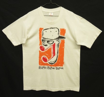 画像: 90'S BLAH BLAH BLAH INC シングルステッチ 両面プリント 半袖 Tシャツ ホワイト USA製 (VINTAGE) 「T-Shirt」入荷しました。