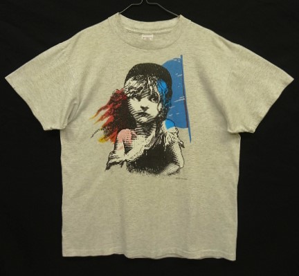 画像: 90'S LES MISERABLES シングルステッチ 両面プリント 半袖 Tシャツ アッシュグレー USA製 (VINTAGE) 「T-Shirt」入荷しました。