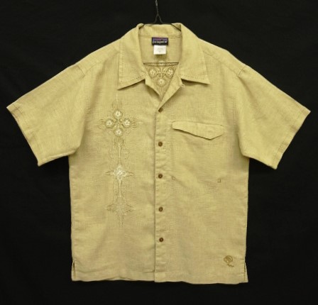 画像: 05'S PATAGONIA "RHYTHM" ヘンプ/ポリ 刺繍入り 半袖 オープンカラーシャツ (VINTAGE) 「S/S Shirt」入荷しました。