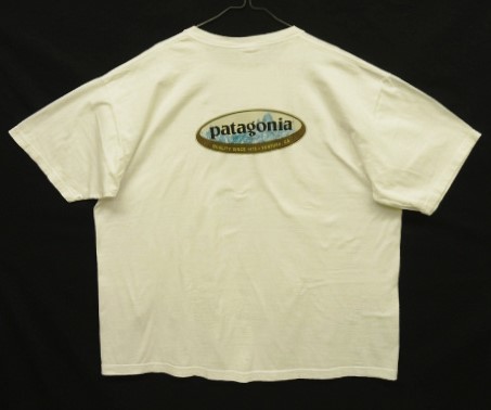 画像: 90'S PATAGONIA オーバルロゴ バックプリント 半袖 Tシャツ ホワイト USA製 (VINTAGE) 「T-Shirt」入荷しました。