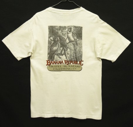 画像: 80'S BANANA REPUBLIC "サファリプリント" ポケット付き Tシャツ USA製 (VINTAGE) 「T-Shirt」入荷しました。