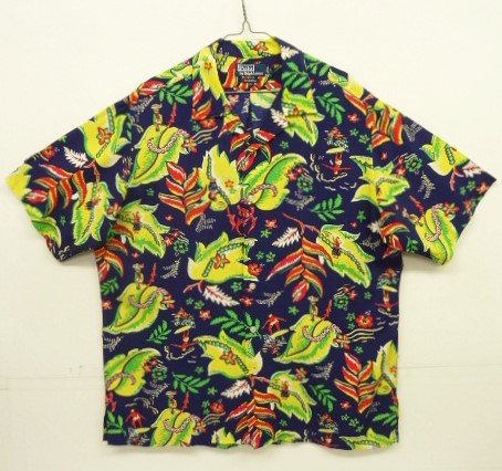 画像: 90'S RALPH LAUREN "CALDWELL" ビスコース 半袖 オープンカラーシャツ 総柄 (DEADSTOCK) 「S/S Shirt」入荷しました。