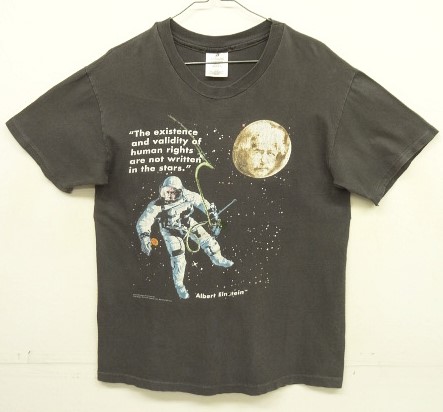 画像: 90'S ALBERT EINSTEIN シングルステッチ 半袖 Tシャツ フェードブラック USA製 (VINTAGE) 「T-Shirt」入荷しました。