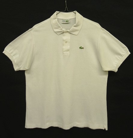 画像: 80'S CHEMISE LACOSTE ポロシャツ ホワイト フランス製 (VINTAGE) 「S/S Polo」入荷しました。