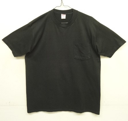 画像: 80'S JERZEES by RUSSELL シングルステッチ バックプリント ポケット付き 半袖 Tシャツ ブラック USA製 (VINTAGE) 「T-Shirt」入荷しました。