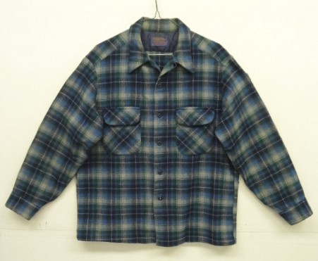 画像: 70'S PENDLETON "BOARD SHIRT" ウール オープンカラーシャツ チェック柄 USA製 (VINTAGE) 「L/S Shirt」入荷しました。