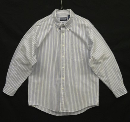 画像: 90'S LANDS' END "HYDE PARK OXFORD" オックスフォード 長袖 BDシャツ ブルー/ホワイト ストライプ USA製 (VINTAGE) 「L/S Shirt」入荷しました。