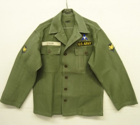 画像: 50'S アメリカ軍 US ARMY "1st MODEL" OG107 コットンサテン ユーティリティシャツ (VINTAGE) 「L/S Shirt」入荷しました。