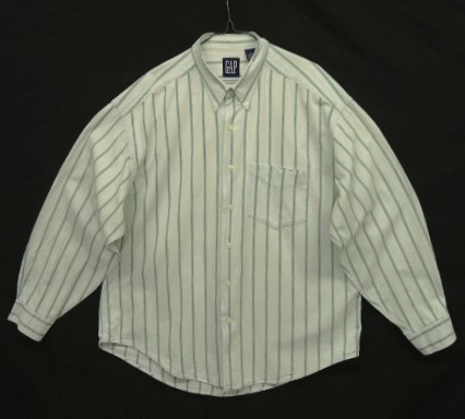 画像: 90'S GAP 旧タグ シャンブレー 長袖 BDシャツ ストライプ (VINTAGE) 「L/S Shirt」入荷しました。