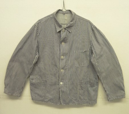 画像: 60'S ジャーマンワーク ワークジャケット カバーオール ストライプ (VINTAGE) 「Jacket」入荷しました。