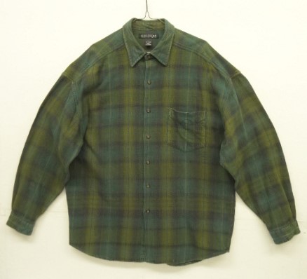 画像: 90'S STRUCTURE コットン 長袖 フランネルシャツ オンブレチェック (VINTAGE) 「L/S Shirt」入荷しました。