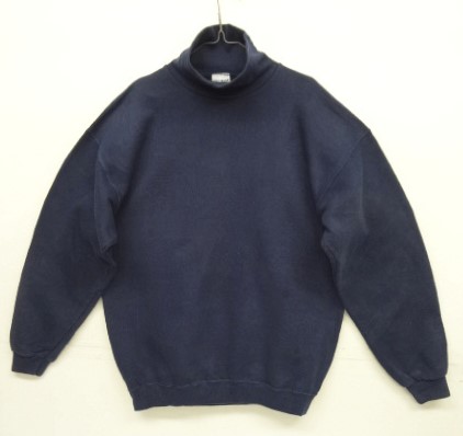 画像: 90'S PLUMA "HEAVY WEIGHT COTTON" タートルネック スウェットシャツ ネイビー USA製 (VINTAGE) 「Sweat Shirt」入荷しました。