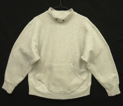 画像: 90'S HOAR'S "HEAVY WEIGHT COTTON" スタンドカラー ポケット付き スウェットシャツ アッシュグレー USA製 (VINTAGE) 「Sweat Shirt」入荷しました。